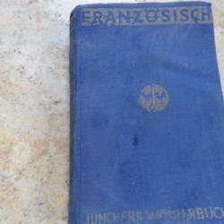 dictionnaire achet&eacute; en 1942 3.5 mark Fran&ccedil;ais Allemand r&eacute;cup&eacute;r&eacute; dans un porte carte &agrave; la lib&eacute;ration