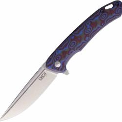 Couteau Ontario Outcast Lame Acier 8Cr14MoV Manche G10 Blue & Brown Linerlock ON9005