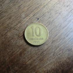 monnaie argentina 10  centavos  1992