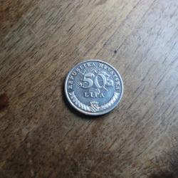 monnaie croatie 50 lipa 1993