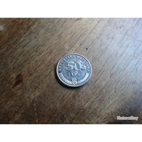 monnaie croatie 50 lipa 1993