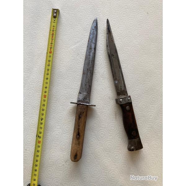 2 BAIONETTES et 1 outil de travail