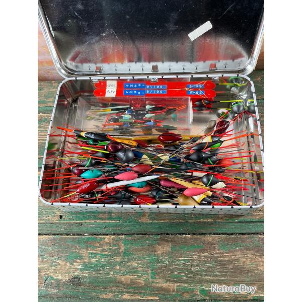 Exceptionnel lot de bouchons de p�che - Ensemble rare et g�n�reux - P�che fine & collection