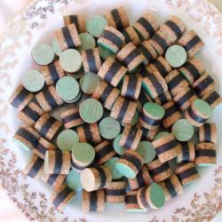 Lot de 100 bourres grasses ( li&egrave;ge + cire +li&egrave;ge ) en calibre 16.