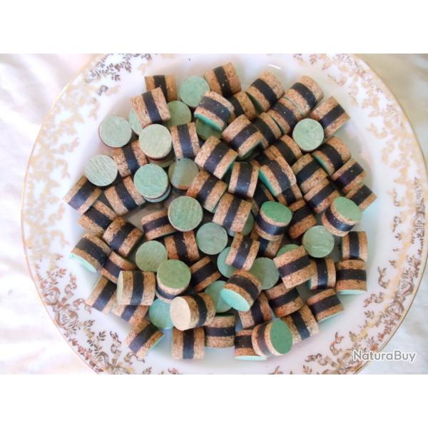 Lot de 100 bourres grasses ( li�ge + cire +li�ge ) en calibre 16.