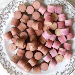 Lot de 85 bourres grasses +55 bourres feutre rose en calibre 12.