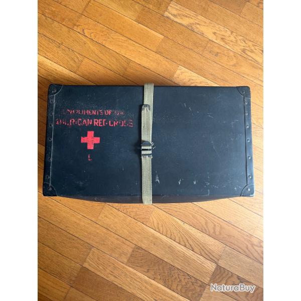 Valise croix rouge am�ricaine - ww2 - militaria