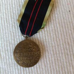Belgique, La R&eacute;sistance, M&eacute;daille. 39 45