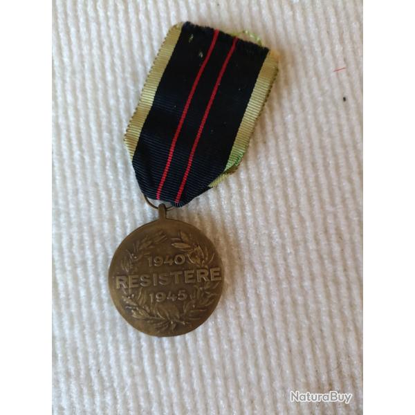Belgique, La R�sistance, M�daille. 39 45