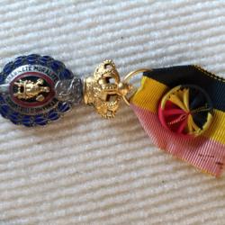 M&eacute;daille de travail belge 1 &egrave;re classe