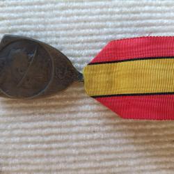 M&eacute;daille comm&eacute;morative de la campagne 14 18 belge