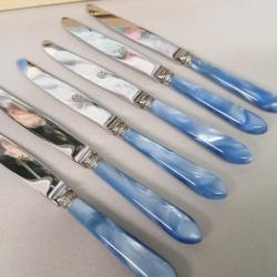 Couteaux table artisanaux x6