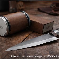 Affuteur aiguiseur couteau &agrave; angle fixe rouleau 1� sans prix de r&eacute;serve grain d'affutage 400 et 1200