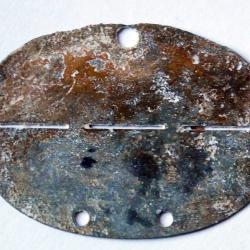 Plaque identit&eacute; vierge ww2 Originale militaria 39 45