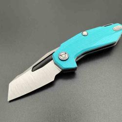 Couteau Ketuo Thorn V2 Lame Wharncliffe Acier 14C28N Manche G10 Blue Linerlock KETM088