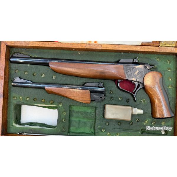 Pistolet thompson contender avec 2 canon