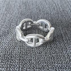 Bague HERMES neuve en argent - chaine d'ancre - taille 53 - Herm&egrave;s