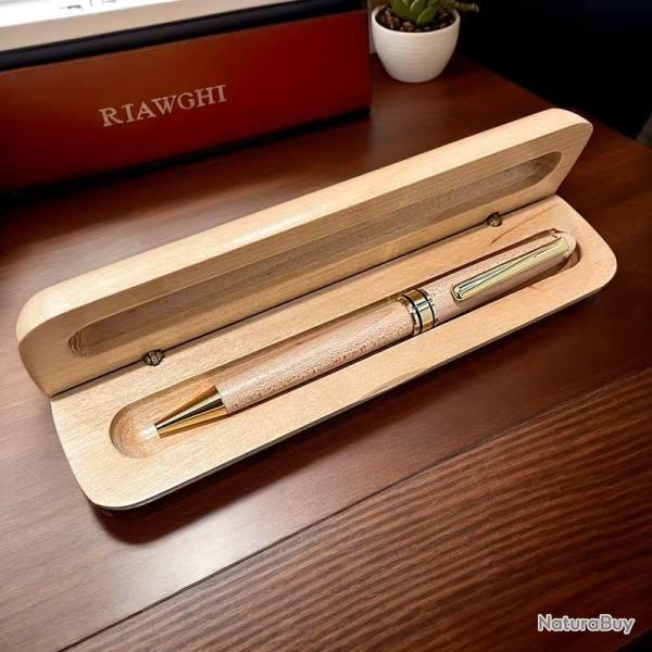 Stylo � bille bois + Coffret personnalisable
