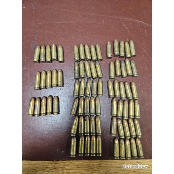 Lot de munitions 9x23 Largo (Bergmann-Bayard