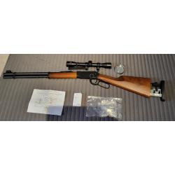Carabine walther lever action 4.5 avec lunette et barillet suppl&eacute;mentaires