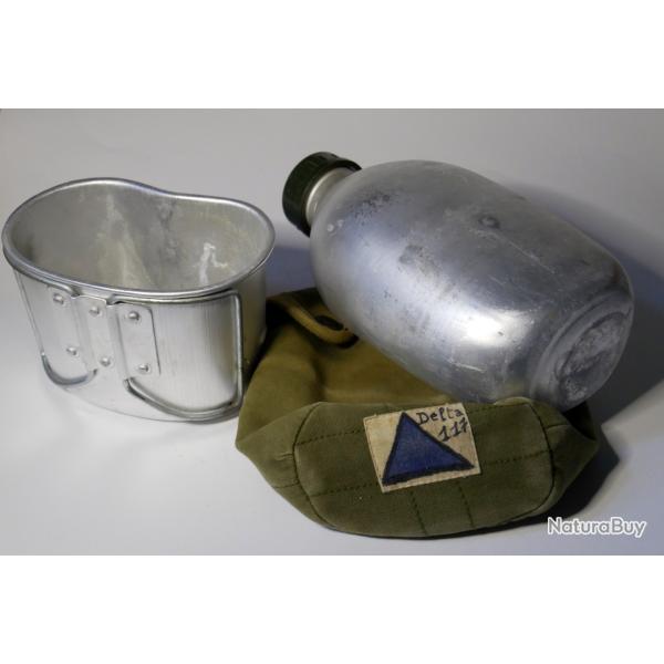 Bidon gamelle M52 Section "Detla 117" personnalis� - militaria guerre Indochine - Alg�rie