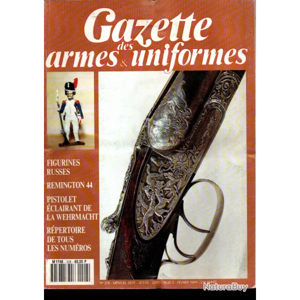 gazette des armes et uniformes 208, remington new model army 44 convert, graveurs herstal,