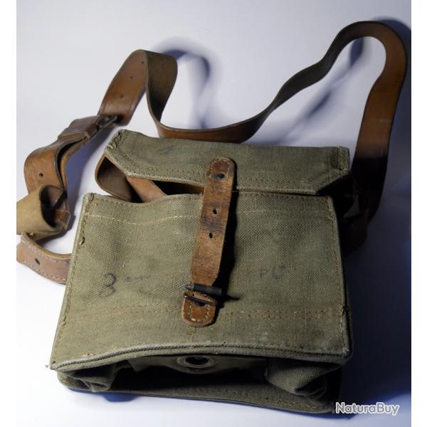 Musette 1953 pour chargeurs FM 3 �me P.. r�giment�e Militaria Indochine, guerre Alg�rie