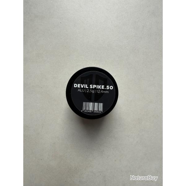 Lot de 6 pointes Devil Spike - cal. 50 - Aluminium pour revolver Umarax T4E TR50 et HDR50
