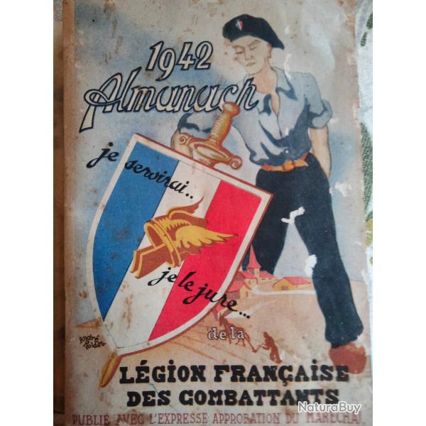 Almanach 1942 de la l�gion fran�aise du combattant