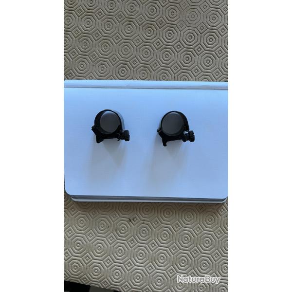 Colliers weaver lunette 25.4 et rail de 22mm