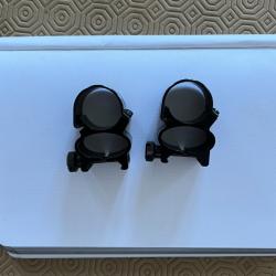 Colliers hauts weaver lunette 25.4 et rail de 22mm