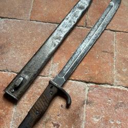 Ba&iuml;onnette allemande 98-05 2&egrave;me type dents de scie meul&eacute;es - WW1 (2)