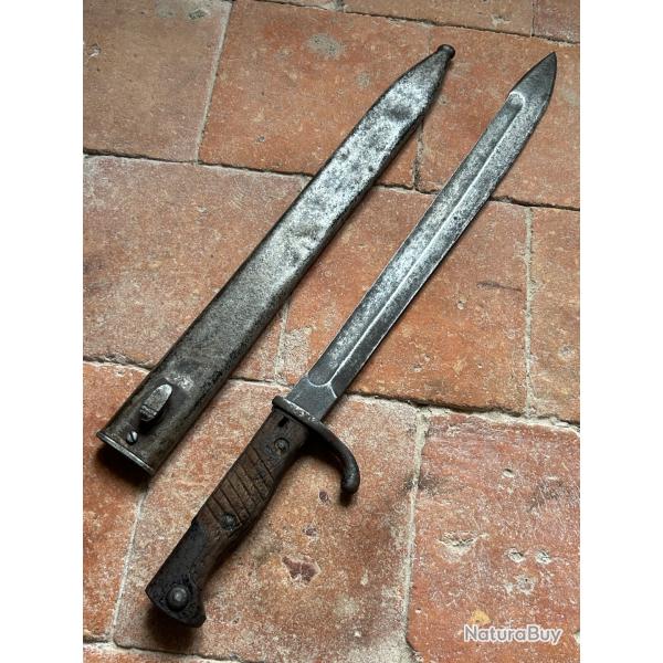 Ba�onnette allemande 98-05 2�me type dents de scie meul�es - WW1 (2)