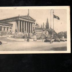 wien parlement apr&egrave;s l'ansclhuss voir drapeau guerre 1933-1945