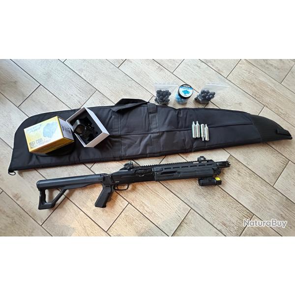 HDX68 16 joules avec lampe/point rouge, viseur holographique, housse de transport et kit d�marrage