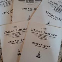 6 planches L. Rousselot premier empire Cuirassiers