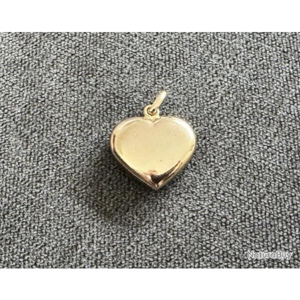 Joli pendentif Coeur en or massif 14 carats