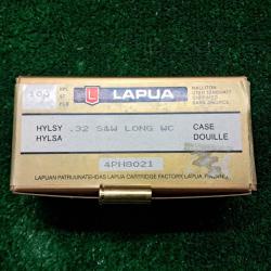 Douilles neuves Lapua cal. .32 S&W Long WC