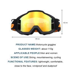 Lunettes de protection pour moto en plein air, coupe-vent, anti-sable, accessoires de moto, lunettes