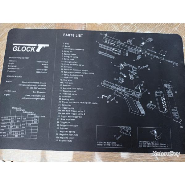 Tapis de nettoyage glock 17
