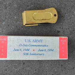 Couteau US Camillius comm&eacute;moratif 50 th anniversary D Day kit complet neuf