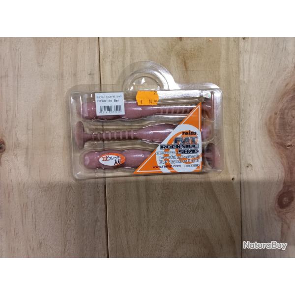 LEURRE SOUPLE REINS ROCKVIBE 6.5 16CM X3 ROSE