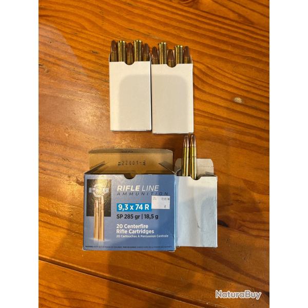 12 balles PPU PARTIZAN 9,3x74r