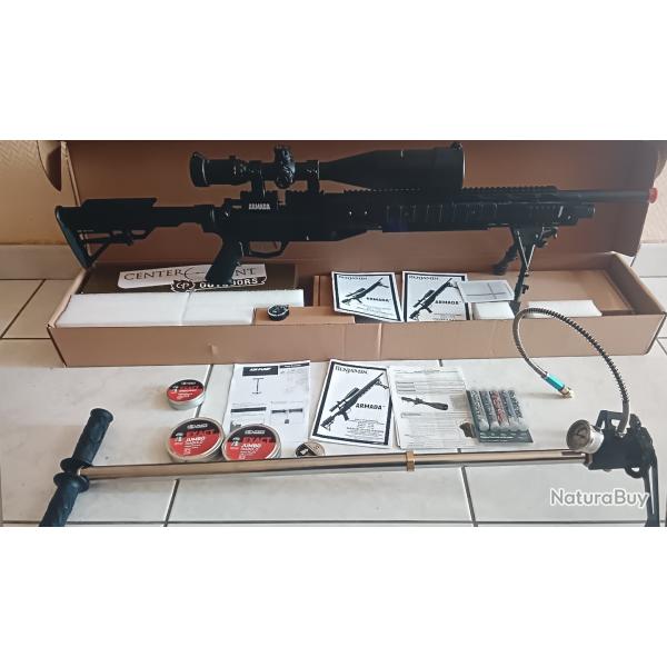 Benjamin armada 5,5 mm. complete avec accessoires