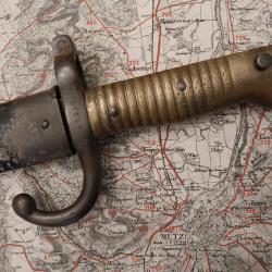 Ba&iuml;onnette Chassepot second empire fabrication Mutzig 1869