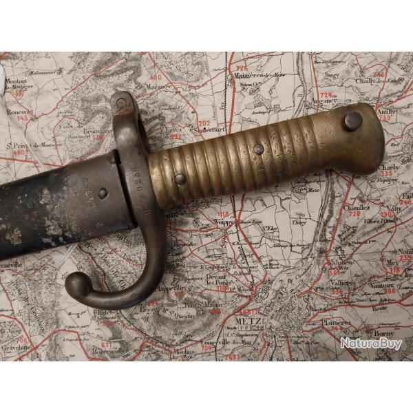 Ba�onnette Chassepot second empire fabrication Mutzig 1869