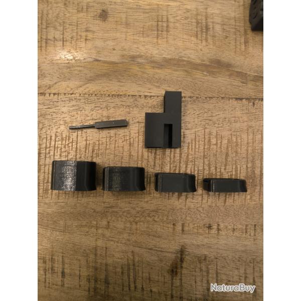 KIT Rallonges, Talons, Extensions chargeur WALTHER P22/P22Q + Chargette