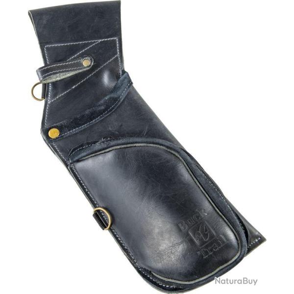 BUCK TRAIL - Carquois Field�TRAIL Cuir Noir GAUCHER (LH)