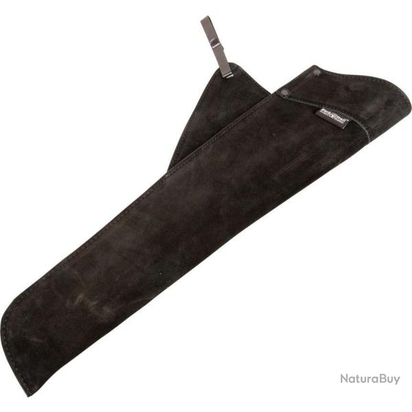 BUCK TRAIL - Carquois Tradi. DOUBLE Daim NOIR