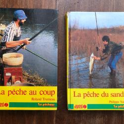 Lot de 2 manuels de p&ecirc;che, la p&ecirc;che au coup et la p&ecirc;che au sandre - Ouest France